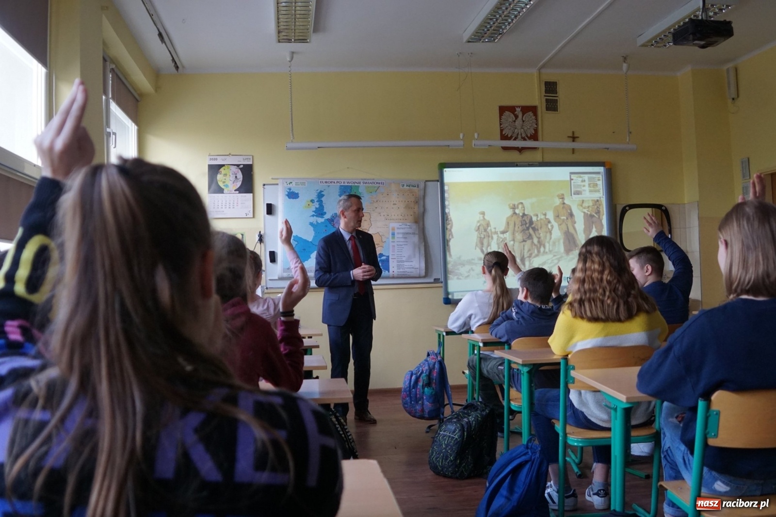 Zdjęcie w galerii na portalu naszraciborz.pl: Prezydent poprowadził dziś lekcję na Ostrogu  wiadomości z regionu