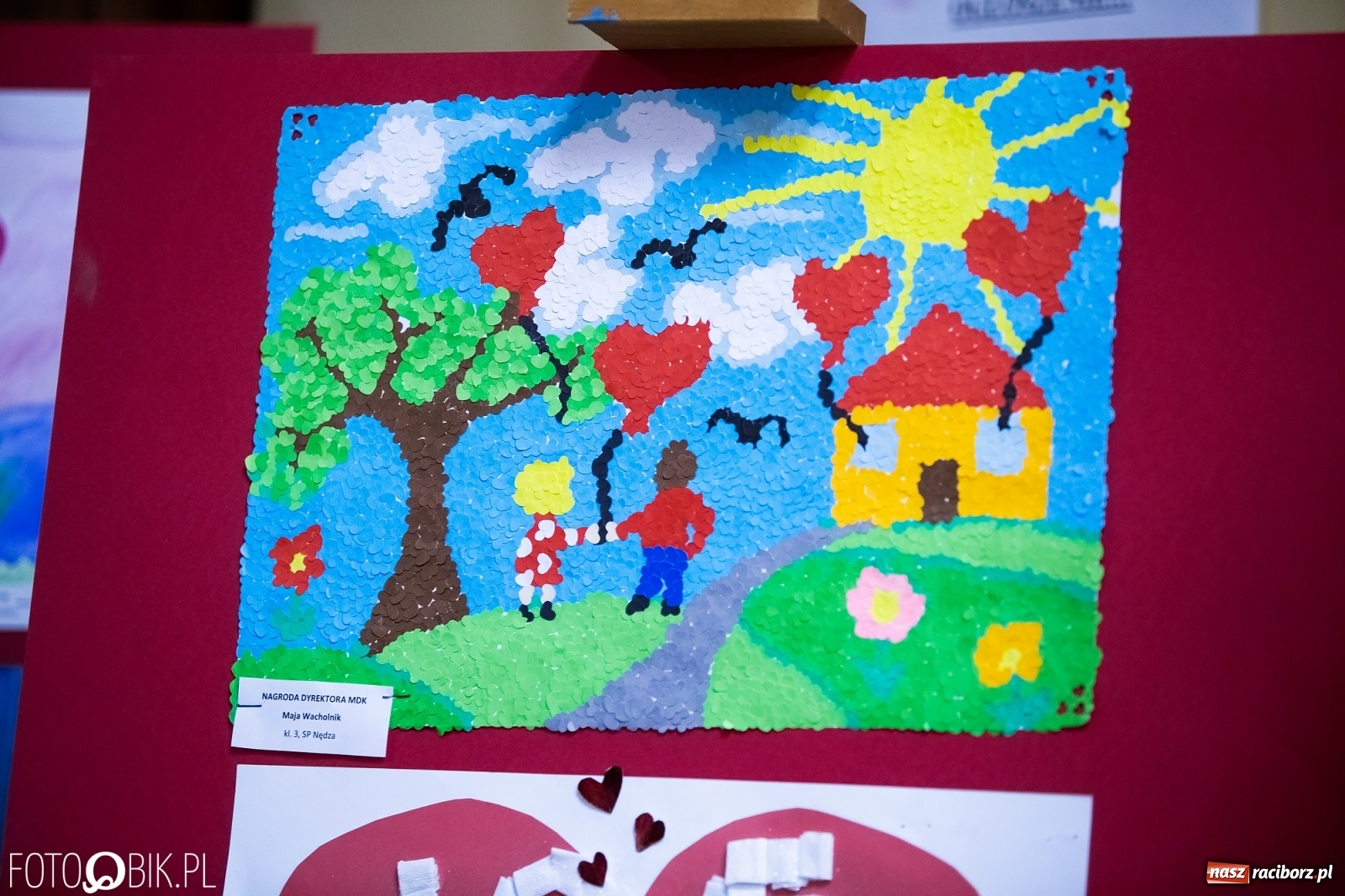 Zdjęcie w galerii na portalu naszraciborz.pl: Rozstrzygnięcie Powiatowego Konkursu Plastycznego Moja Walentynka wiadomości z regionu
