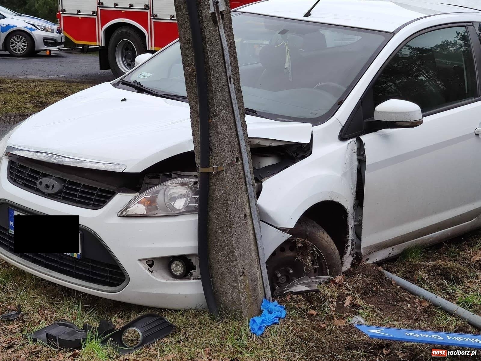 Zdjęcie w galerii na portalu naszraciborz.pl: Pięć osób rannych w zderzeniu na trasie Racibórz-Gliwice  wiadomości z regionu