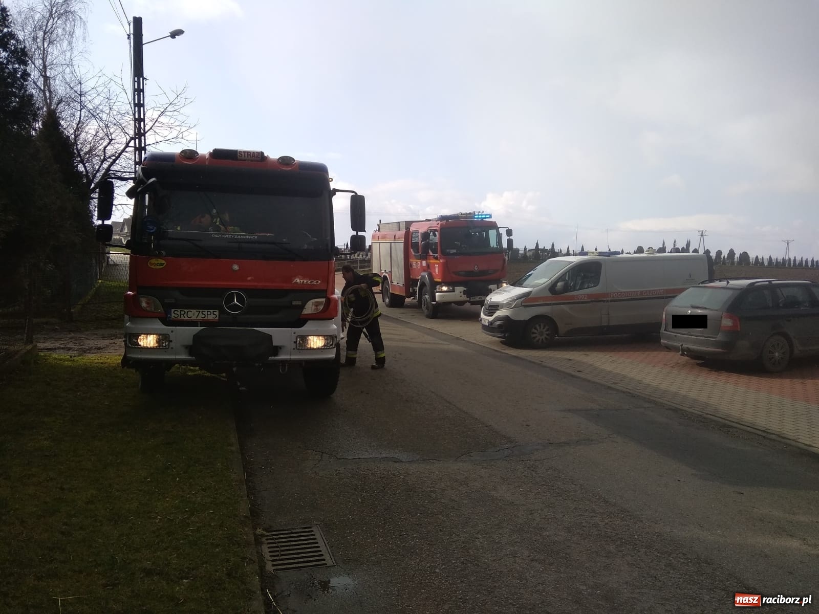 Zdjęcie w galerii na portalu naszraciborz.pl: Uszkodzony gazociąg w Krzyżanowicach [FOTO] wiadomości z regionu