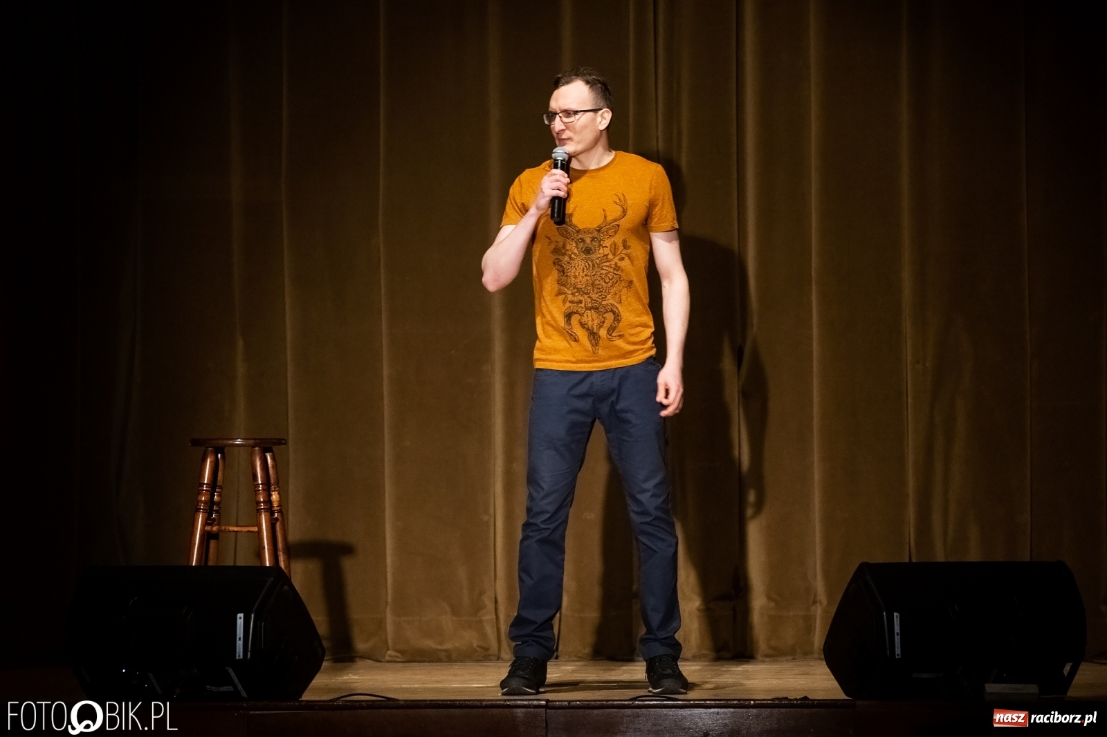 Zdjęcie w galerii na portalu naszraciborz.pl: Stand-uper Abelard Giza wystąpił w RCK wiadomości z regionu