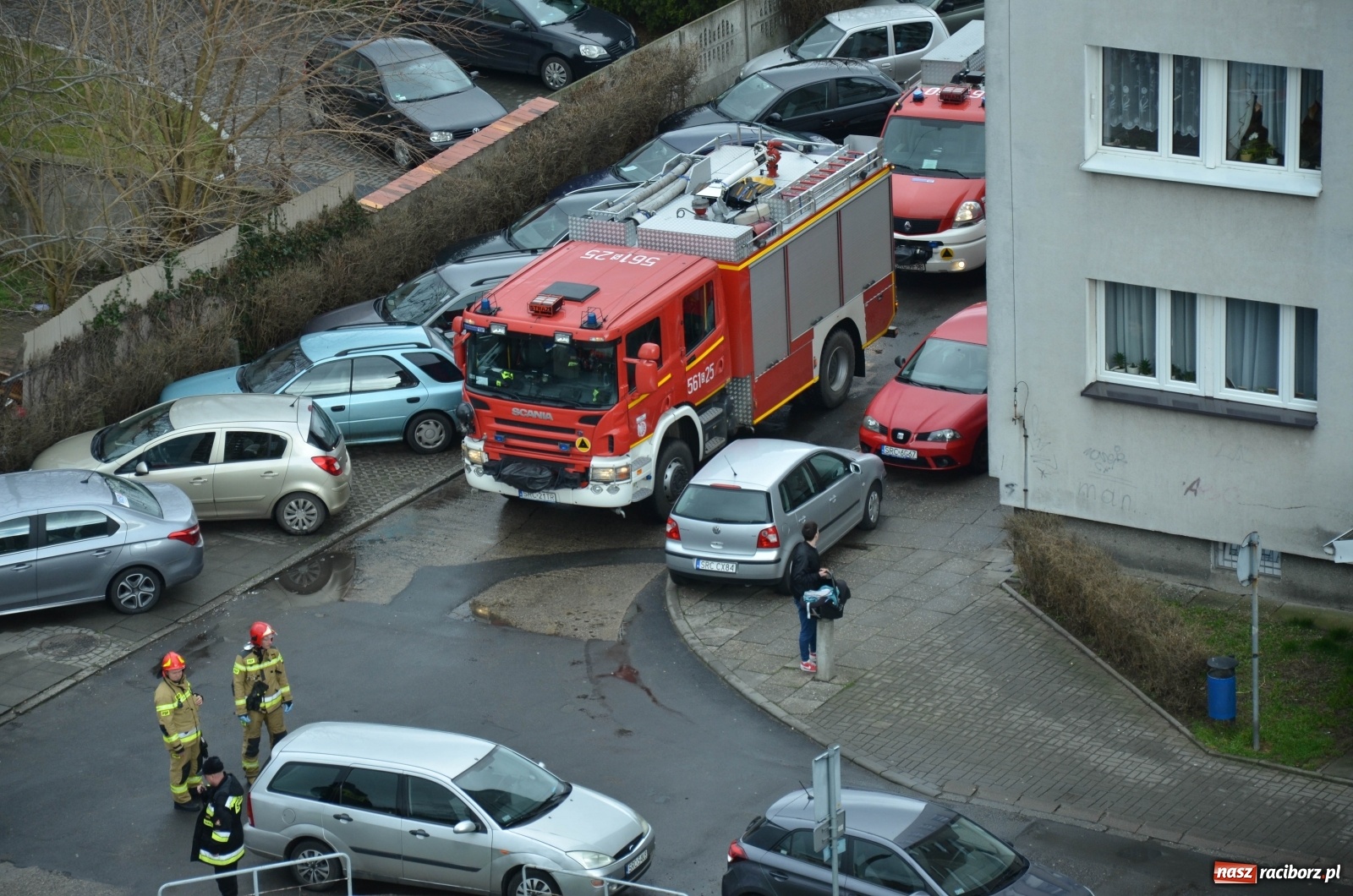 Zdjęcie w galerii na portalu naszraciborz.pl: Raport 998. Akcja strażaków na Katowickiej [FOTO] wiadomości z regionu