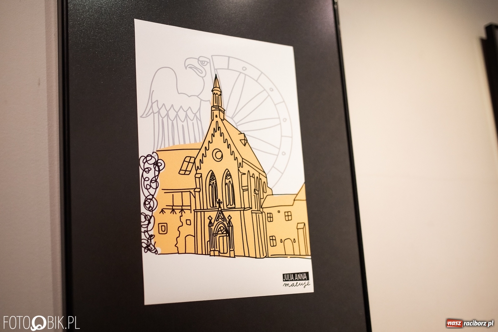 Zdjęcie w galerii na portalu naszraciborz.pl: Julia Anna Maluje Racibórz w Galerii OBOK wiadomości z regionu