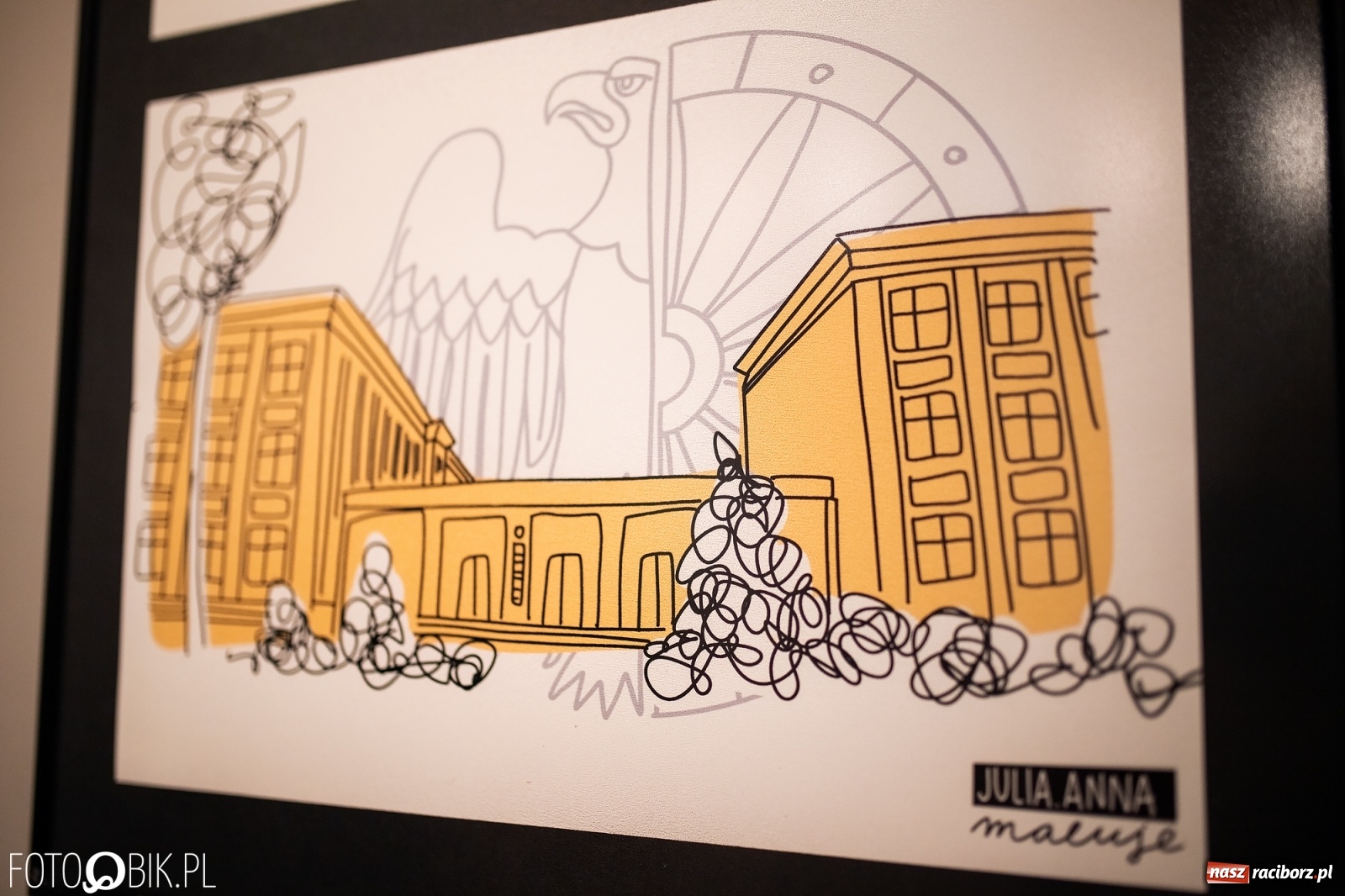 Zdjęcie w galerii na portalu naszraciborz.pl: Julia Anna Maluje Racibórz w Galerii OBOK wiadomości z regionu