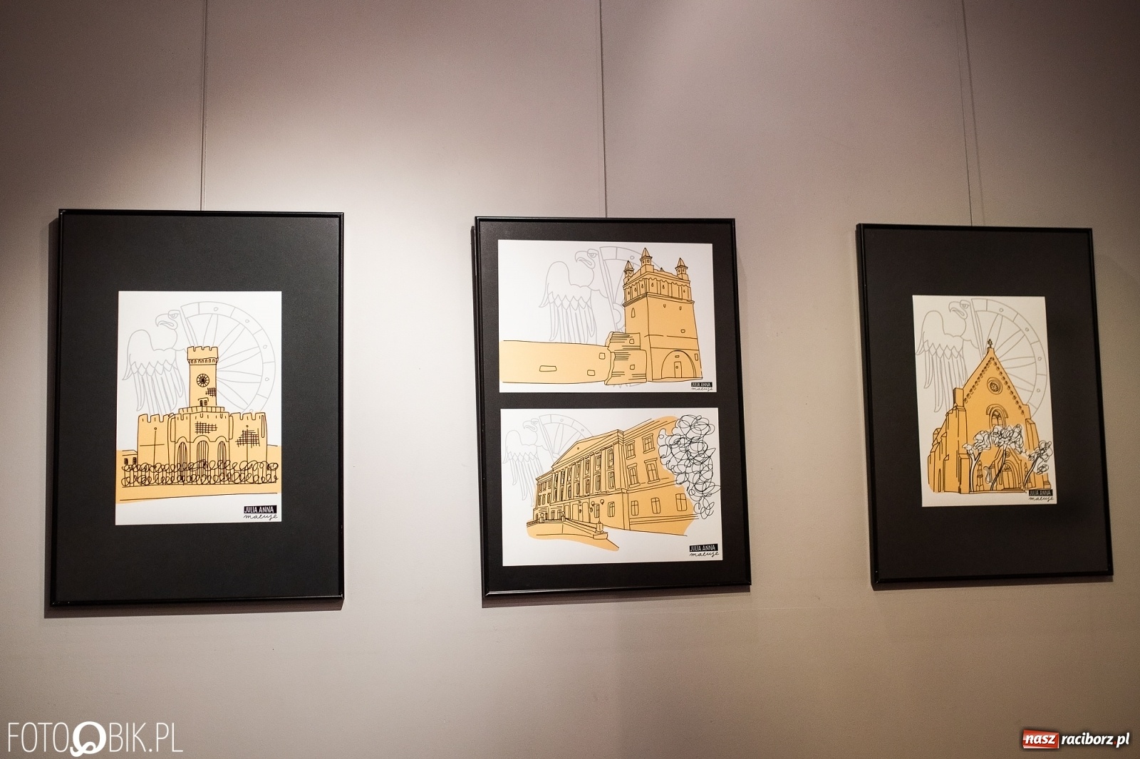 Zdjęcie w galerii na portalu naszraciborz.pl: Julia Anna Maluje Racibórz w Galerii OBOK wiadomości z regionu