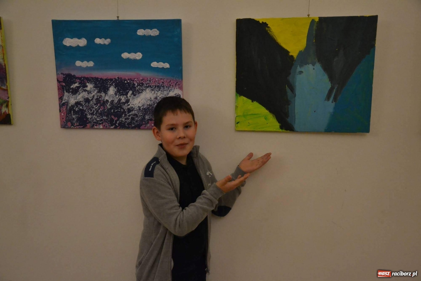 Zdjęcie w galerii na portalu naszraciborz.pl: Spontaniczne ekspresje. Wernisaż wystawy na zamku  wiadomości z regionu