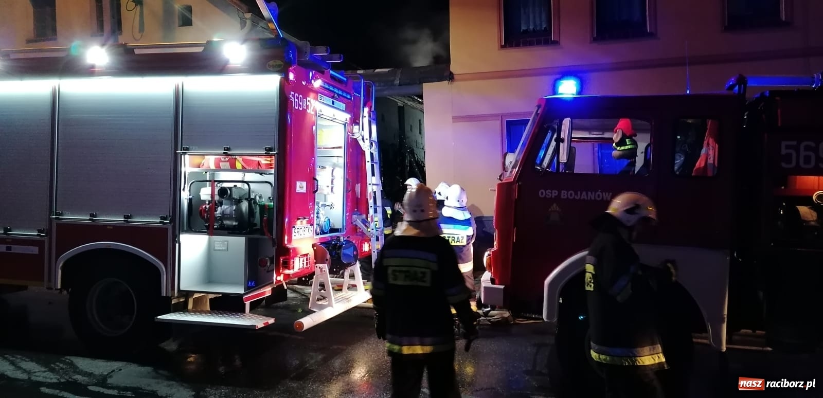 Zdjęcie w galerii na portalu naszraciborz.pl: Pożar zabudowań gospodarczych w Krzanowicach [FOTO]  wiadomości z regionu