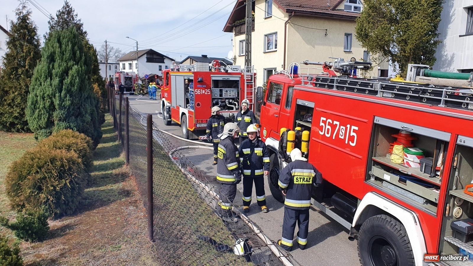 Zdjęcie w galerii na portalu naszraciborz.pl: Pożar poddasza domu w Nędzy [FOTO] wiadomości z regionu
