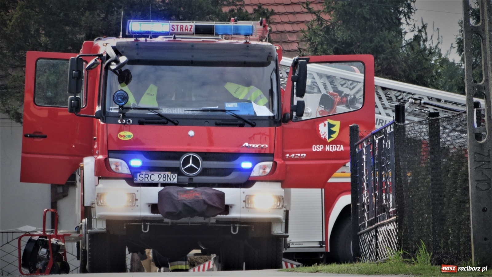 Zdjęcie w galerii na portalu naszraciborz.pl: Pożar poddasza domu w Nędzy [FOTO] wiadomości z regionu