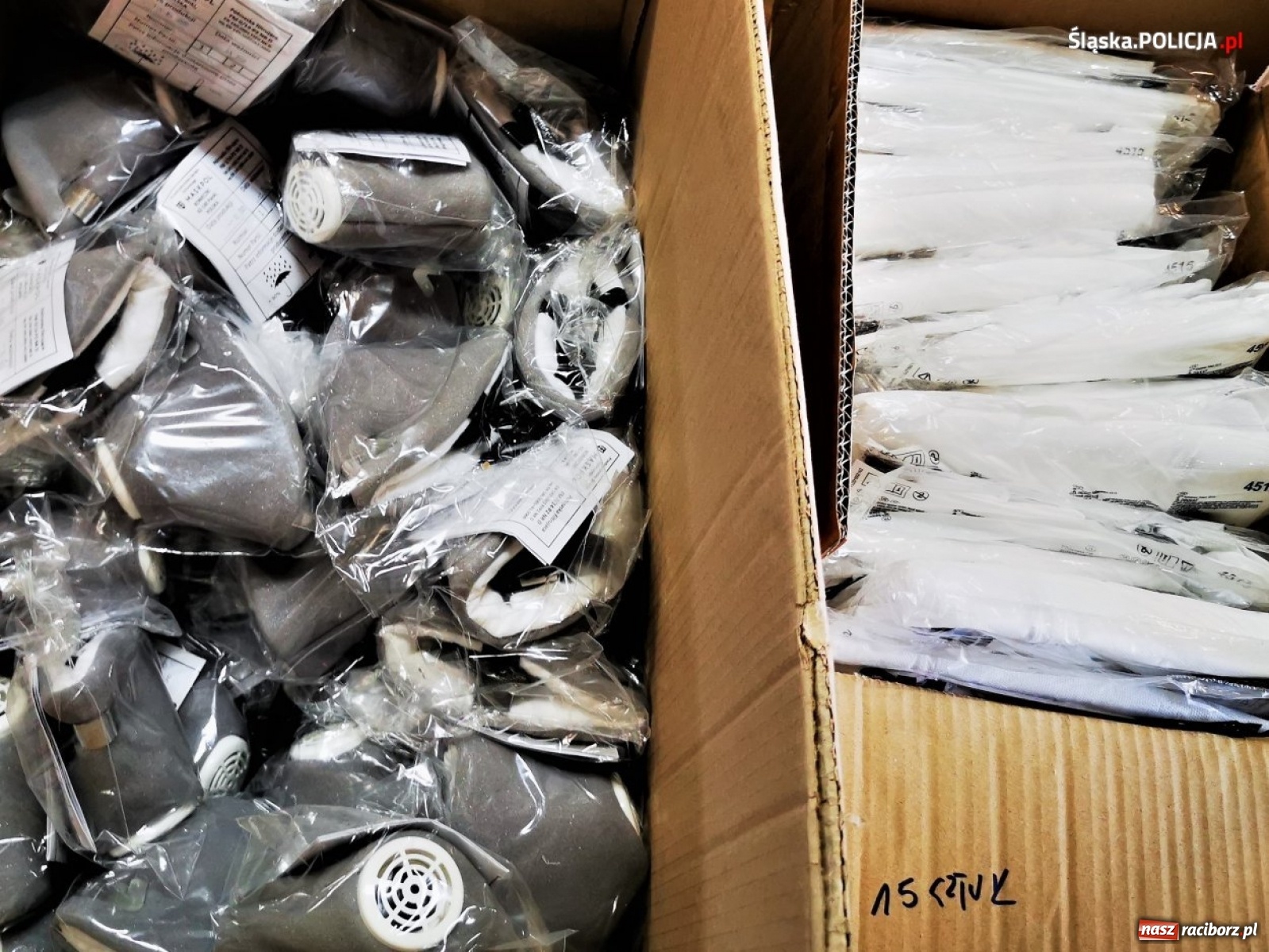 Zdjęcie w galerii na portalu naszraciborz.pl: Środki ochrony sanitarnej na bieżąco trafiają do policjantów wiadomości z regionu