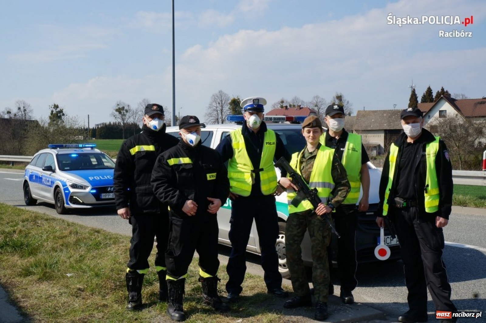 Zdjęcie w galerii na portalu naszraciborz.pl: Mundurowi połączyli siły w walce z epidemią wiadomości z regionu