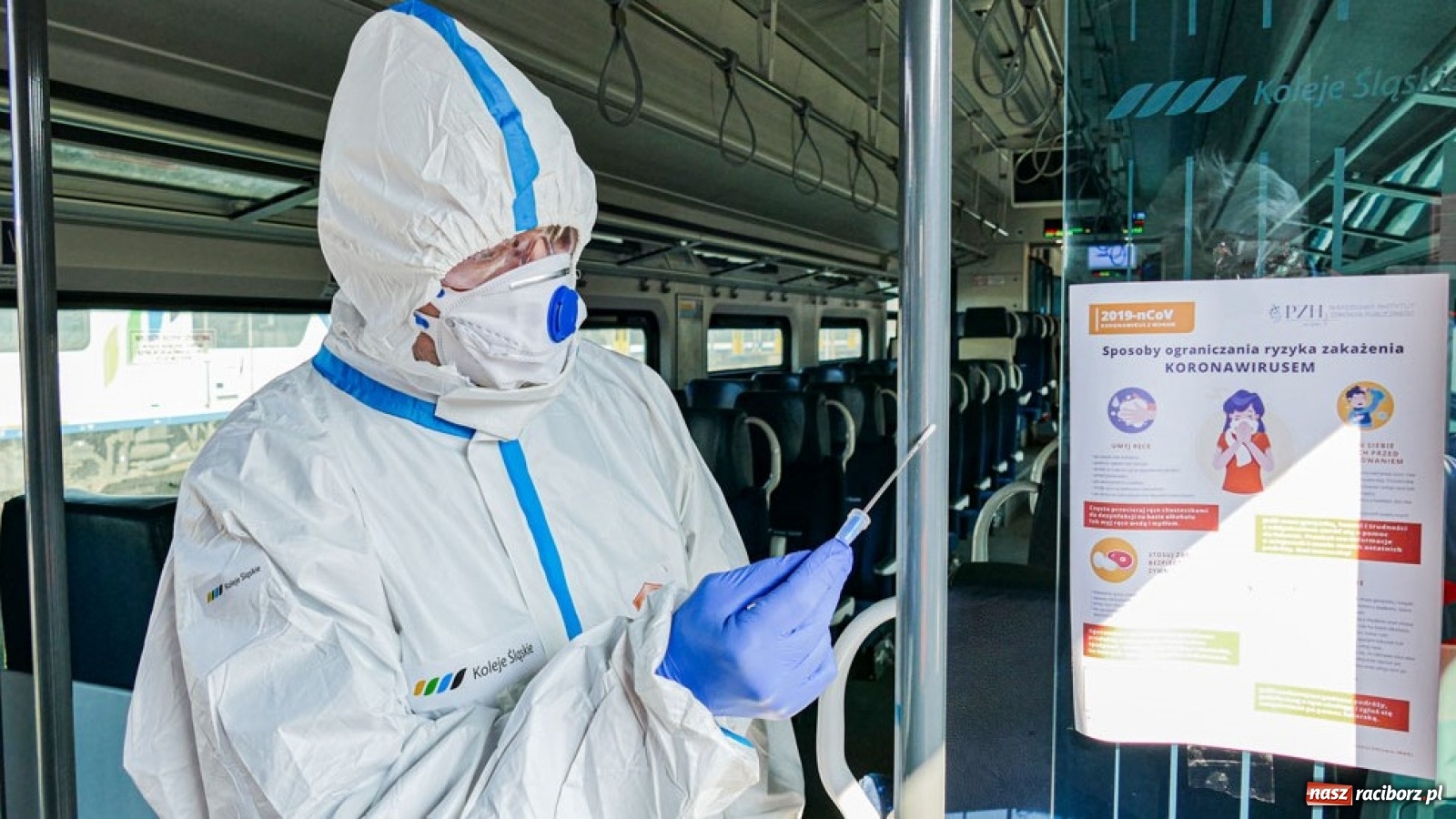 Zdjęcie w galerii na portalu naszraciborz.pl: Nowa broń Kolei Śląskich w walce z koronawirusem wiadomości z regionu