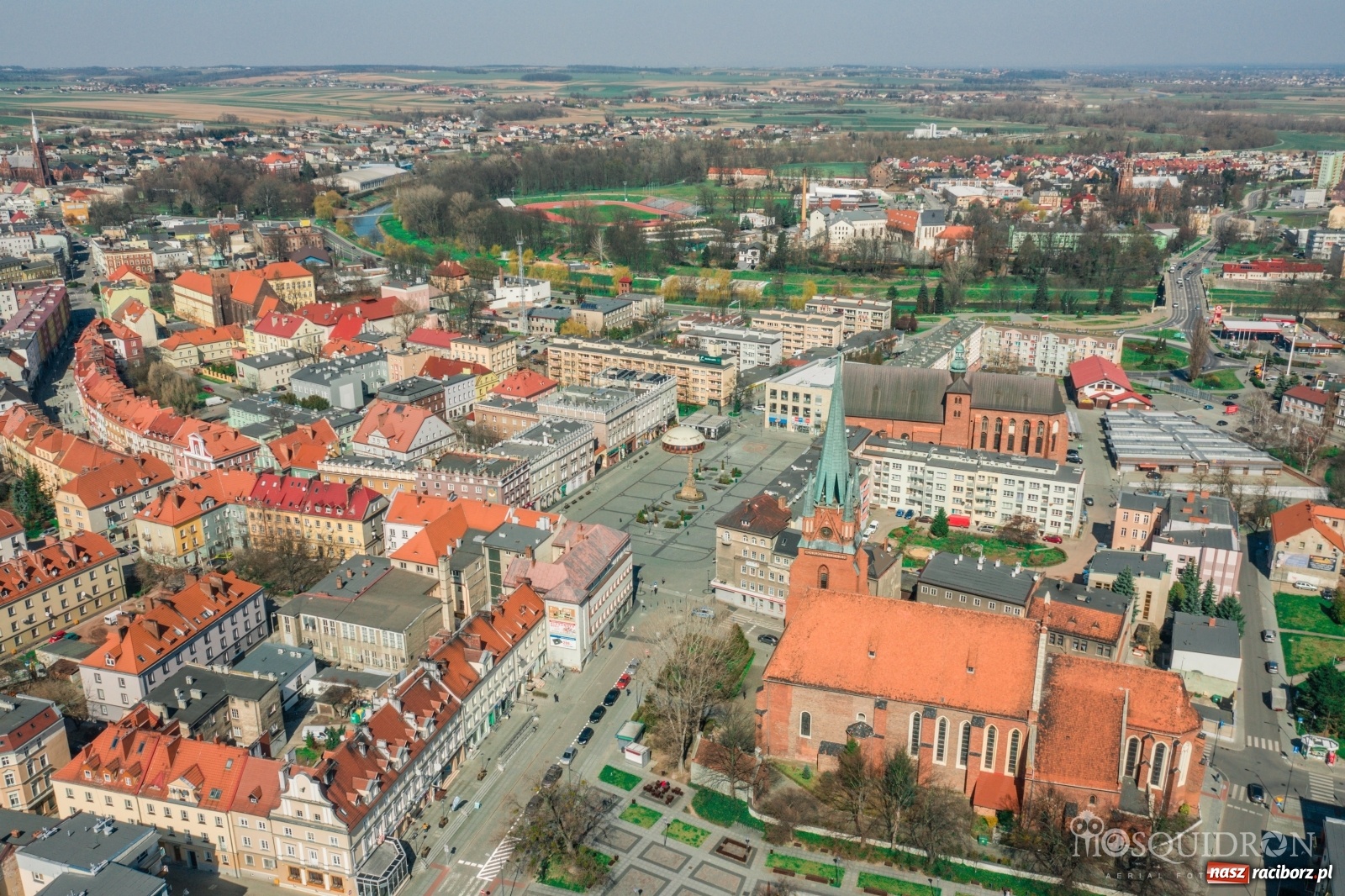 Zdjęcie w galerii na portalu naszraciborz.pl: Racibórz w czasie epidemii. Miasto bez ludzi! [FOTO] wiadomości z regionu