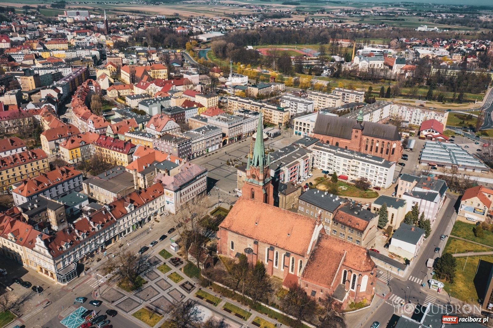Zdjęcie w galerii na portalu naszraciborz.pl: Racibórz w czasie epidemii. Miasto bez ludzi! [FOTO] wiadomości z regionu