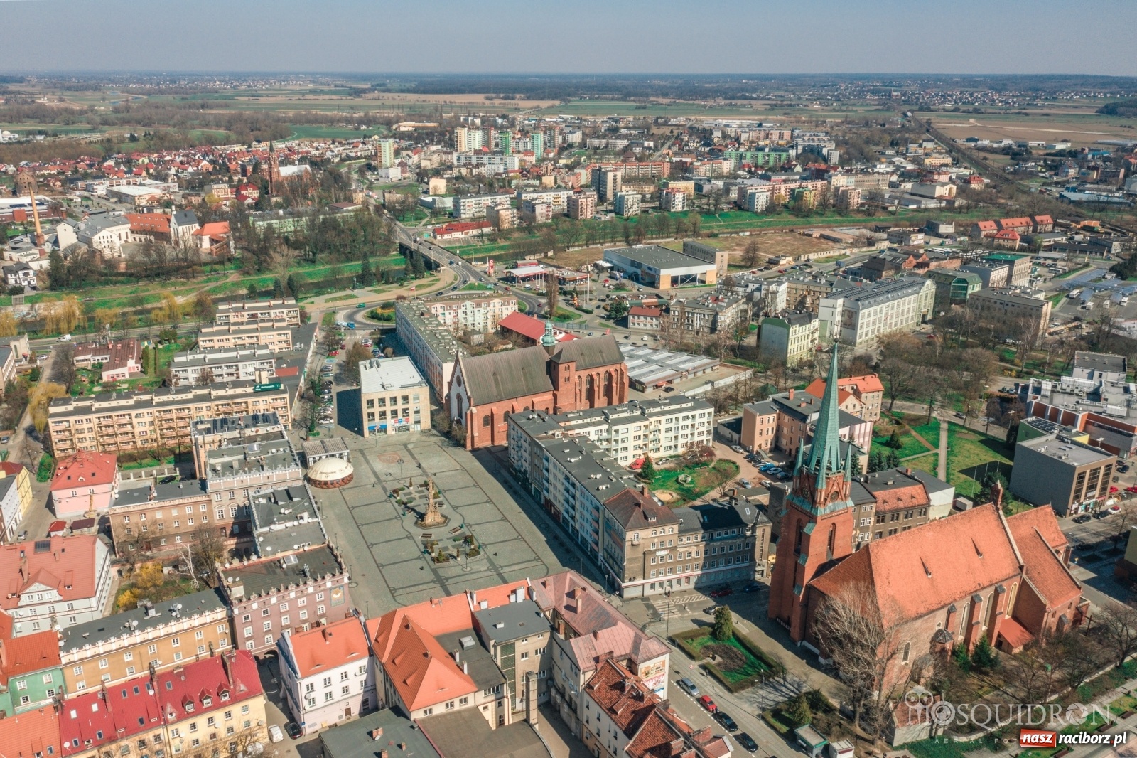 Zdjęcie w galerii na portalu naszraciborz.pl: Racibórz w czasie epidemii. Miasto bez ludzi! [FOTO] wiadomości z regionu