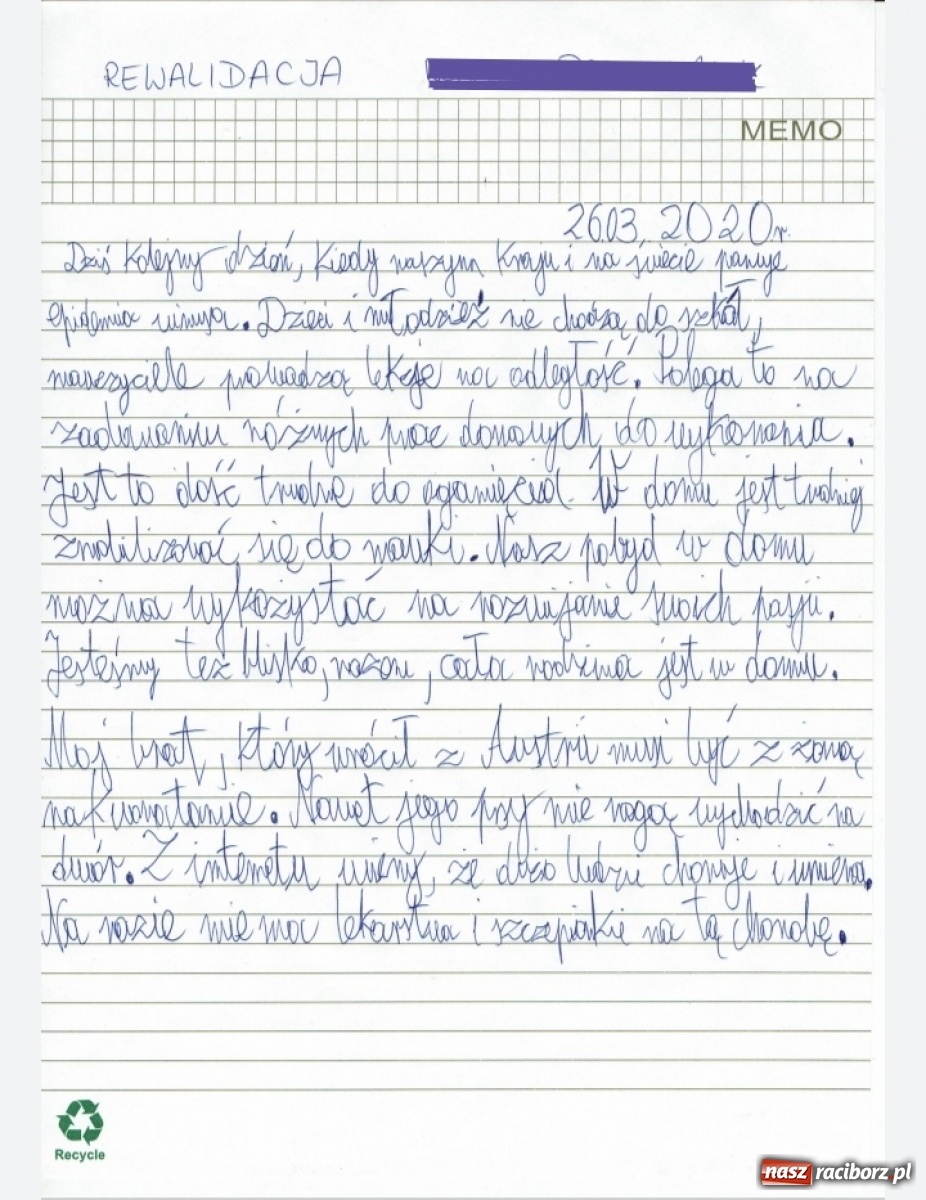 Zdjęcie w galerii na portalu naszraciborz.pl: Uczniowie ZSS radzą sobie z nauczaniem zdalnym wiadomości z regionu