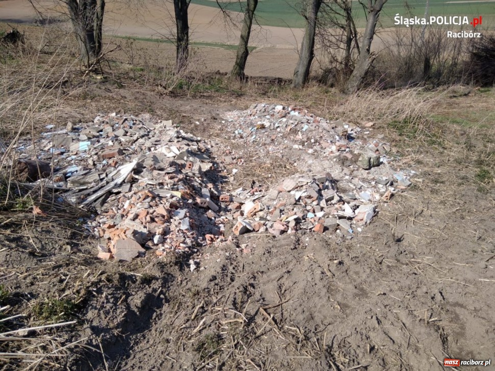 Zdjęcie w galerii na portalu naszraciborz.pl: Mandat i nakaz uprzątnięcia śmieci. Dzielnicowy wytropił dzikie wysypisko wiadomości z regionu
