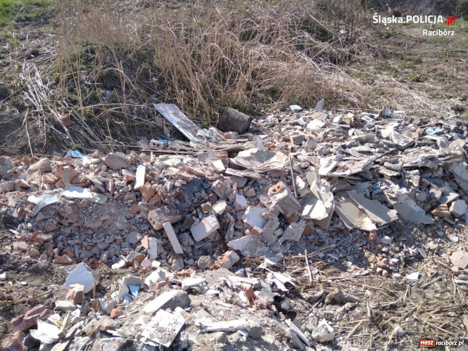 Zdjęcie w galerii na portalu naszraciborz.pl: Mandat i nakaz uprzątnięcia śmieci. Dzielnicowy wytropił dzikie wysypisko wiadomości z regionu