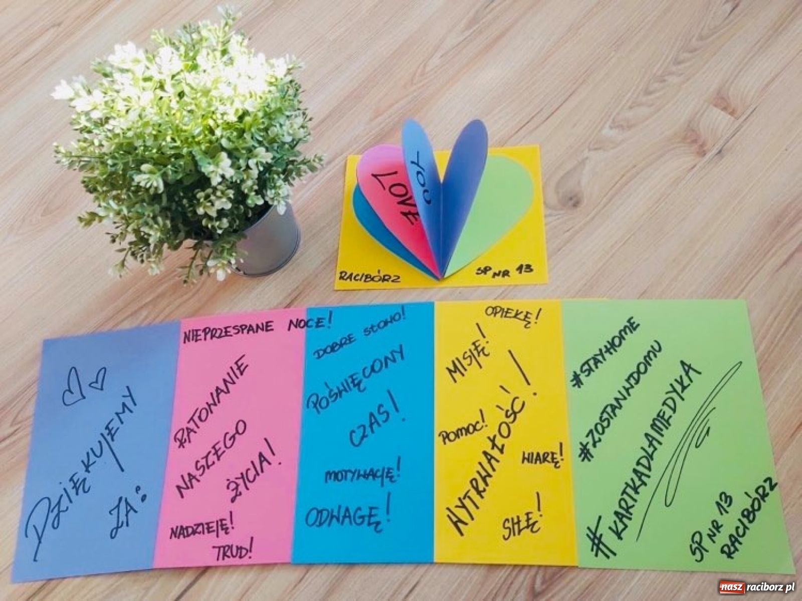 Zdjęcie w galerii na portalu naszraciborz.pl: Uczniowie SP 13 wzięli udział w akcji Kartka dla Medyka wiadomości z regionu