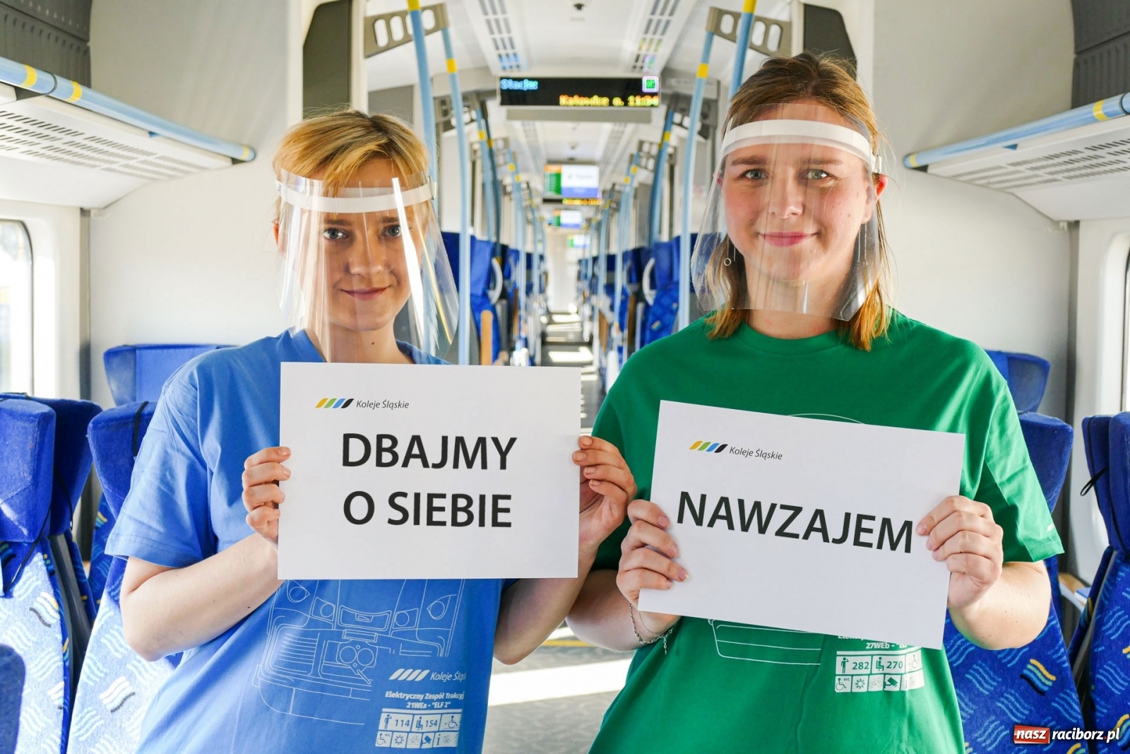 Zdjęcie w galerii na portalu naszraciborz.pl: Dbajmy o siebie nawzajem! Koleje Śląskie produkują przyłbice dla szpitali wiadomości z regionu