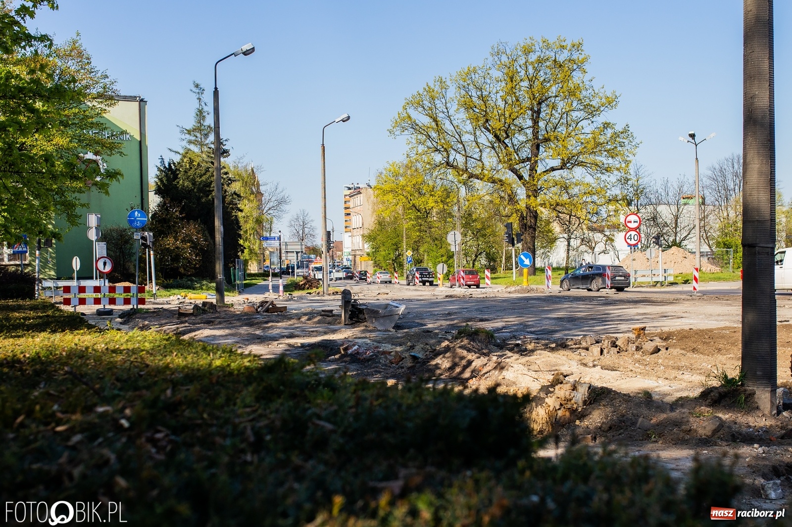 Zdjęcie w galerii na portalu naszraciborz.pl: Budowa ronda Timelapse [WIDEO] wiadomości z regionu