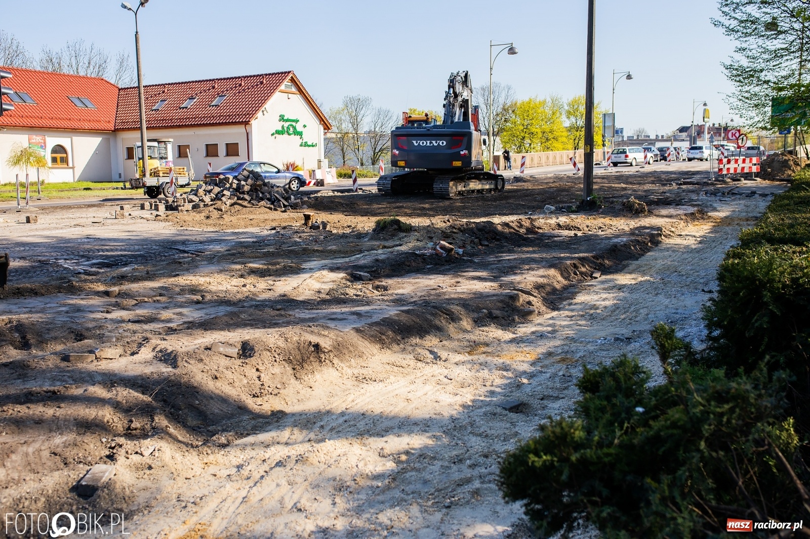 Zdjęcie w galerii na portalu naszraciborz.pl: Budowa ronda Timelapse [WIDEO] wiadomości z regionu