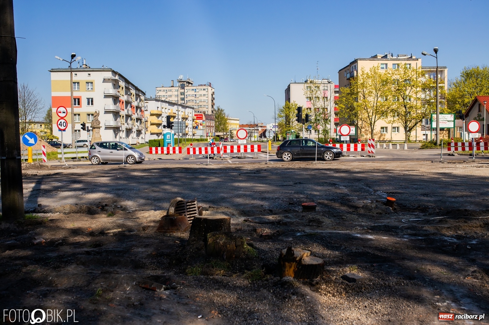 Zdjęcie w galerii na portalu naszraciborz.pl: Budowa ronda Timelapse [WIDEO] wiadomości z regionu