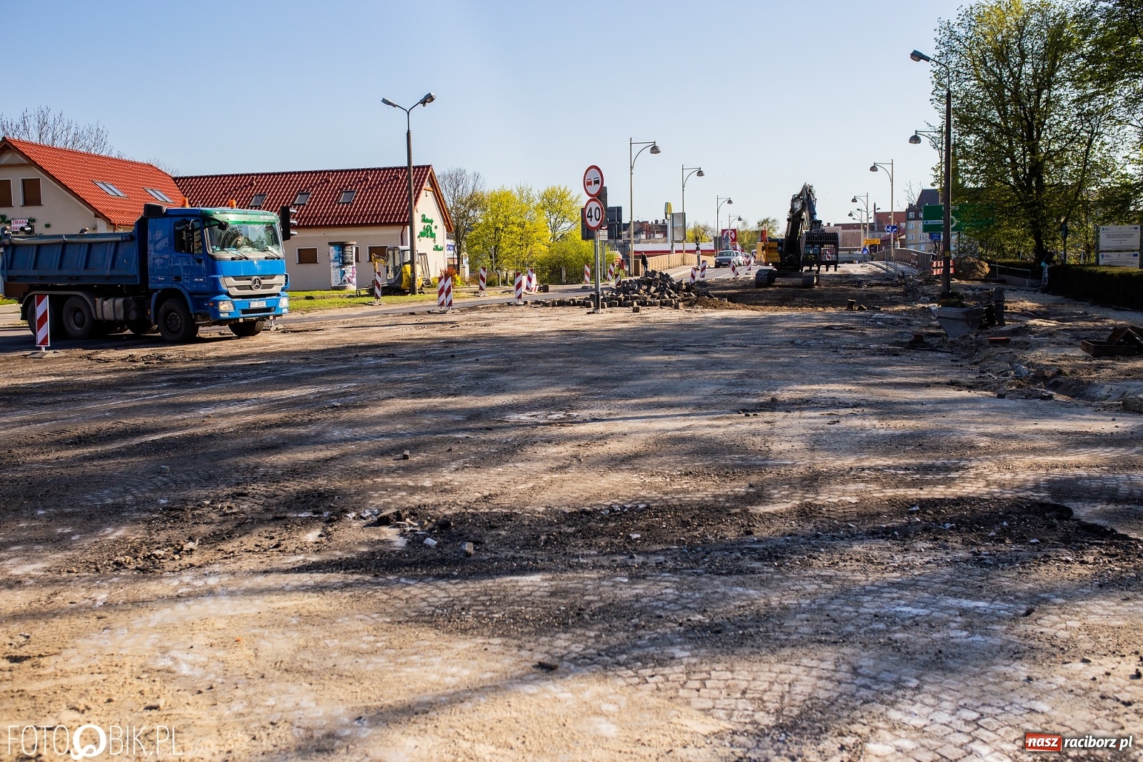 Zdjęcie w galerii na portalu naszraciborz.pl: Budowa ronda Timelapse [WIDEO] wiadomości z regionu