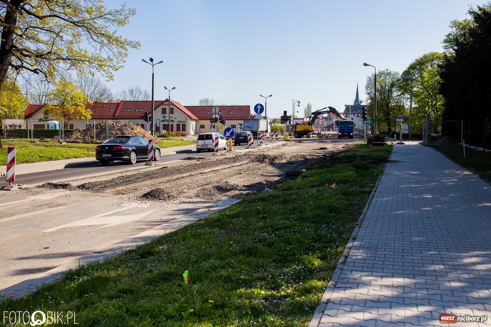 Zdjęcie w galerii na portalu naszraciborz.pl: Budowa ronda Timelapse [WIDEO] wiadomości z regionu