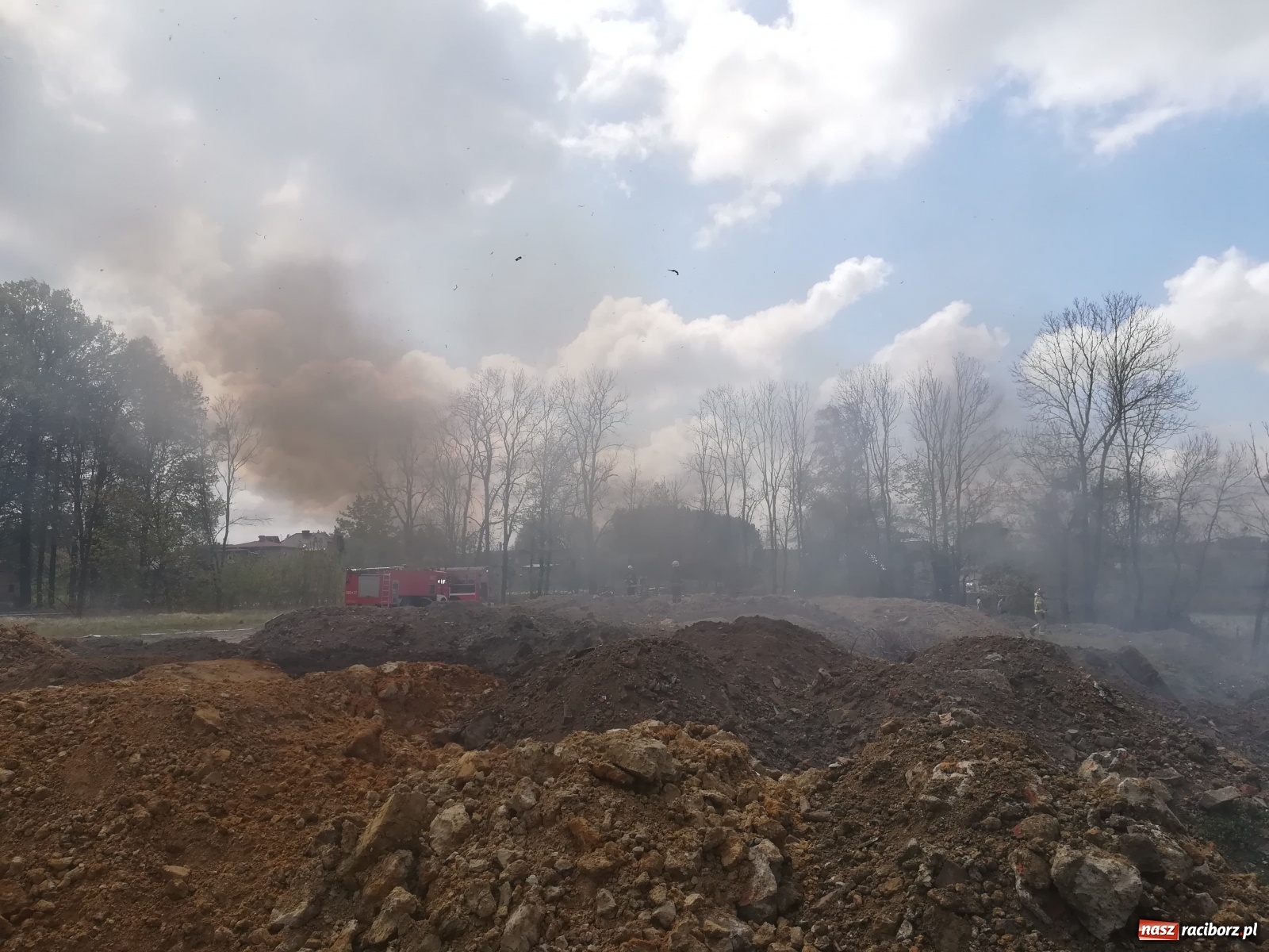 Zdjęcie w galerii na portalu naszraciborz.pl: Hektar suchych trzcin w ogniu pod Rzuchowem [FOTO]  wiadomości z regionu