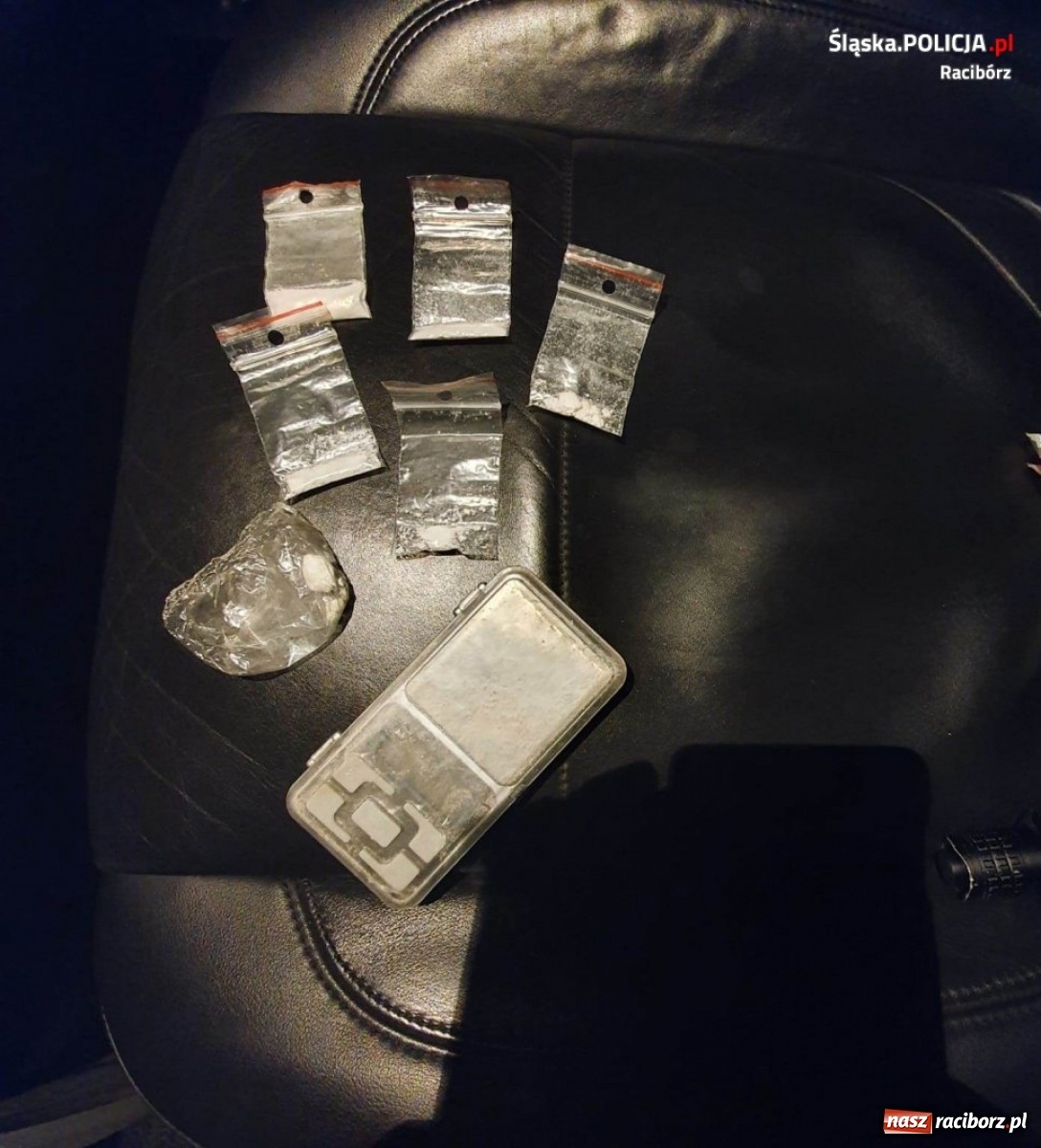 Zdjęcie w galerii na portalu naszraciborz.pl: Podróżował z amfetaminą. Wpadł podczas kontroli drogowej  wiadomości z regionu