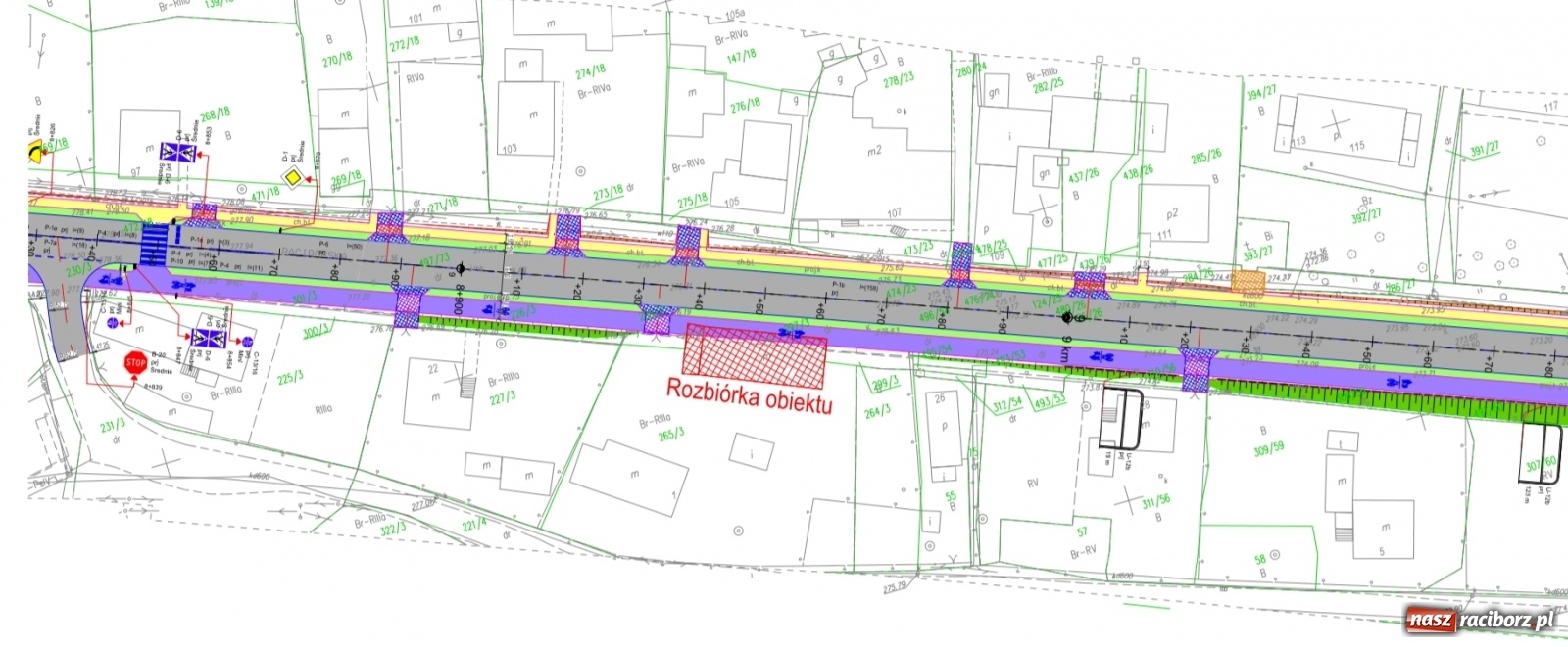 Zdjęcie w galerii na portalu naszraciborz.pl: Zamykają drogę Racibórz-Rybnik w Pogrzebieniu i Kornowacu. Zobaczcie jak będzie wyglądała po przebudowie [PLANY] wiadomości z regionu
