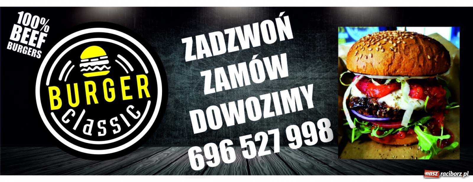 Zdjęcie w galerii na portalu naszraciborz.pl: BURGER CLASSIC. Jesteśmy teraz w nowym miejscu!  wiadomości z regionu
