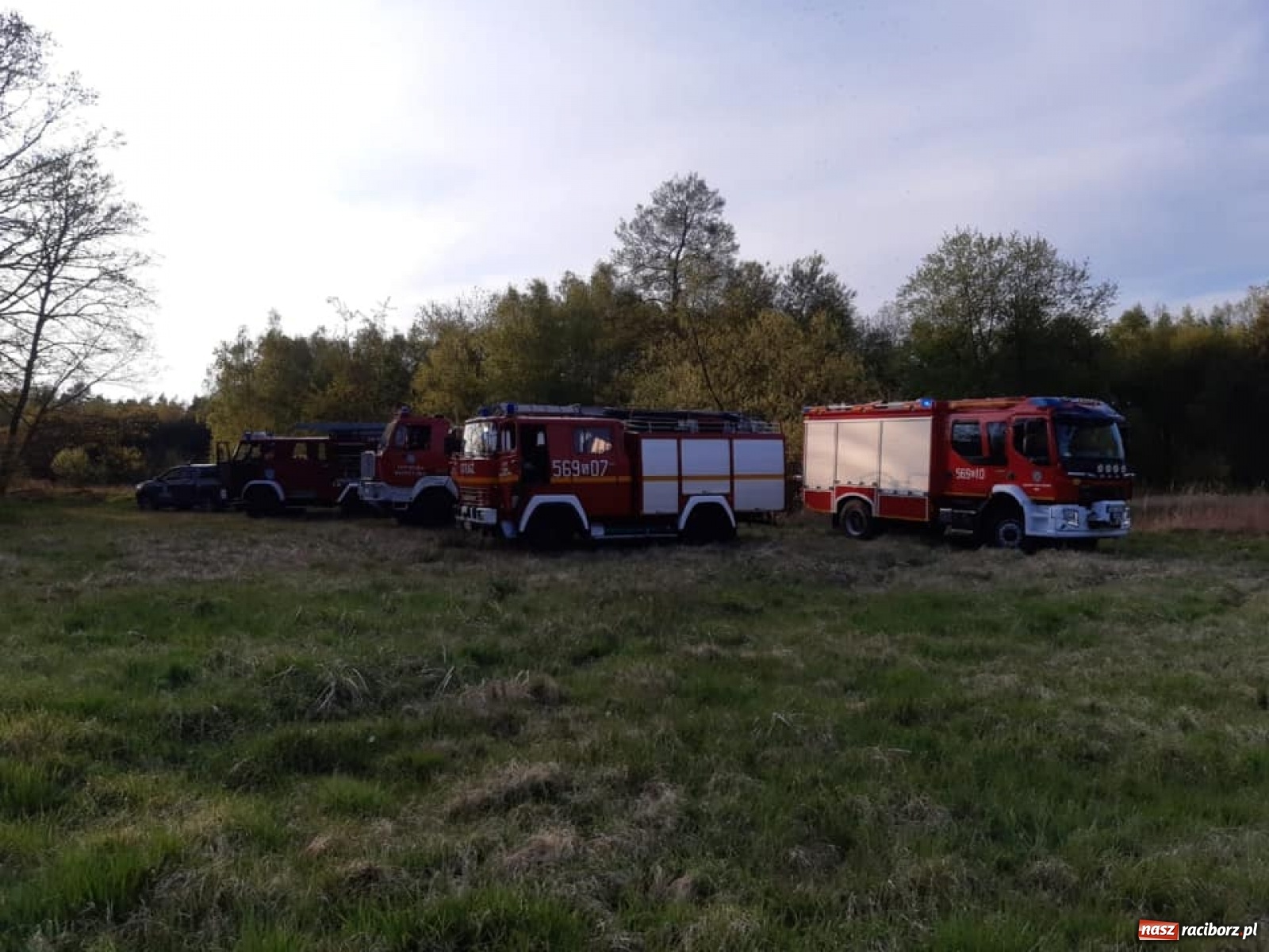 Zdjęcie w galerii na portalu naszraciborz.pl: Raport 998. Kolejny pożar traw w powiecie. Tym razem w Rudach wiadomości z regionu