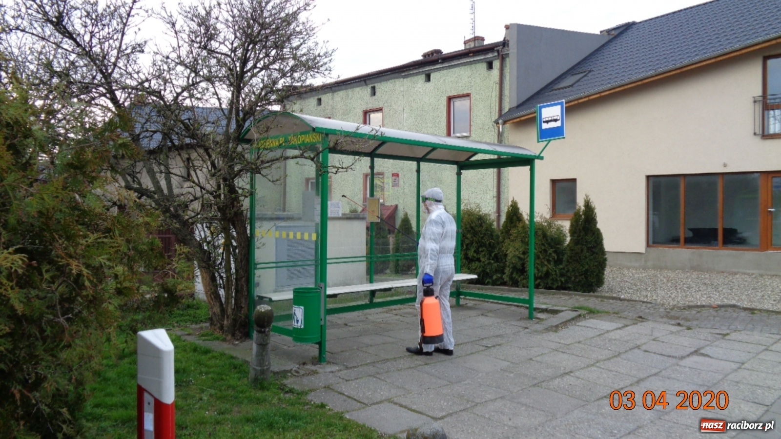 Zdjęcie w galerii na portalu naszraciborz.pl: PK dezynfekuje przystanki i pracuje nad nowym rozkładem jazdy autobusów  wiadomości z regionu