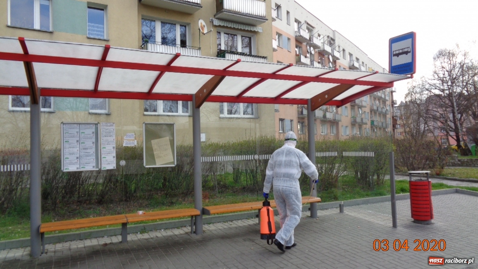 Zdjęcie w galerii na portalu naszraciborz.pl: PK dezynfekuje przystanki i pracuje nad nowym rozkładem jazdy autobusów  wiadomości z regionu