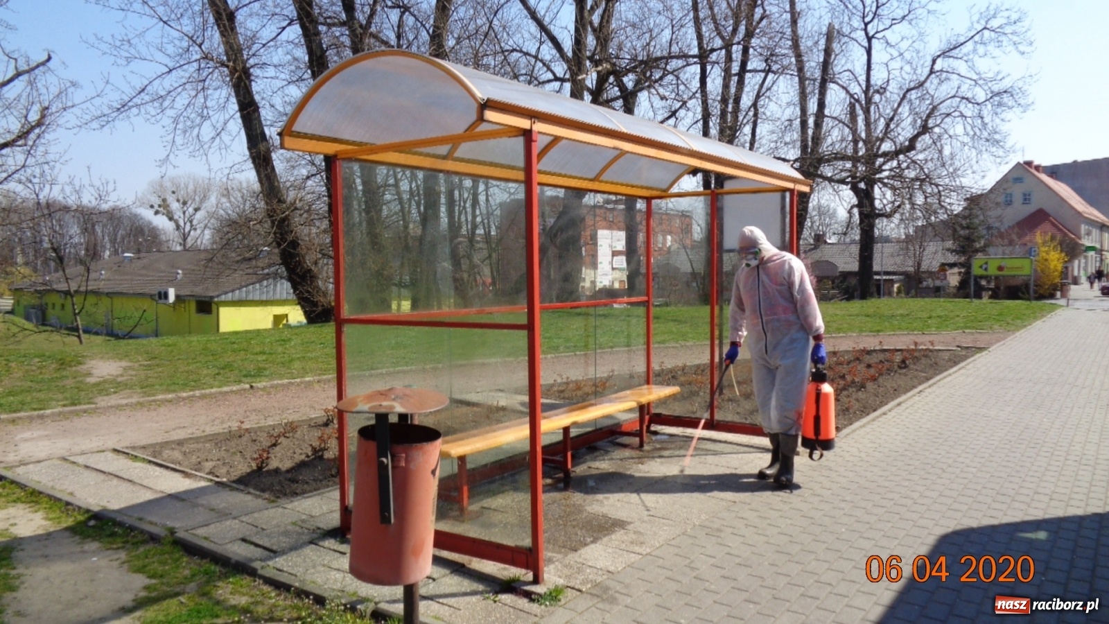 Zdjęcie w galerii na portalu naszraciborz.pl: PK dezynfekuje przystanki i pracuje nad nowym rozkładem jazdy autobusów  wiadomości z regionu