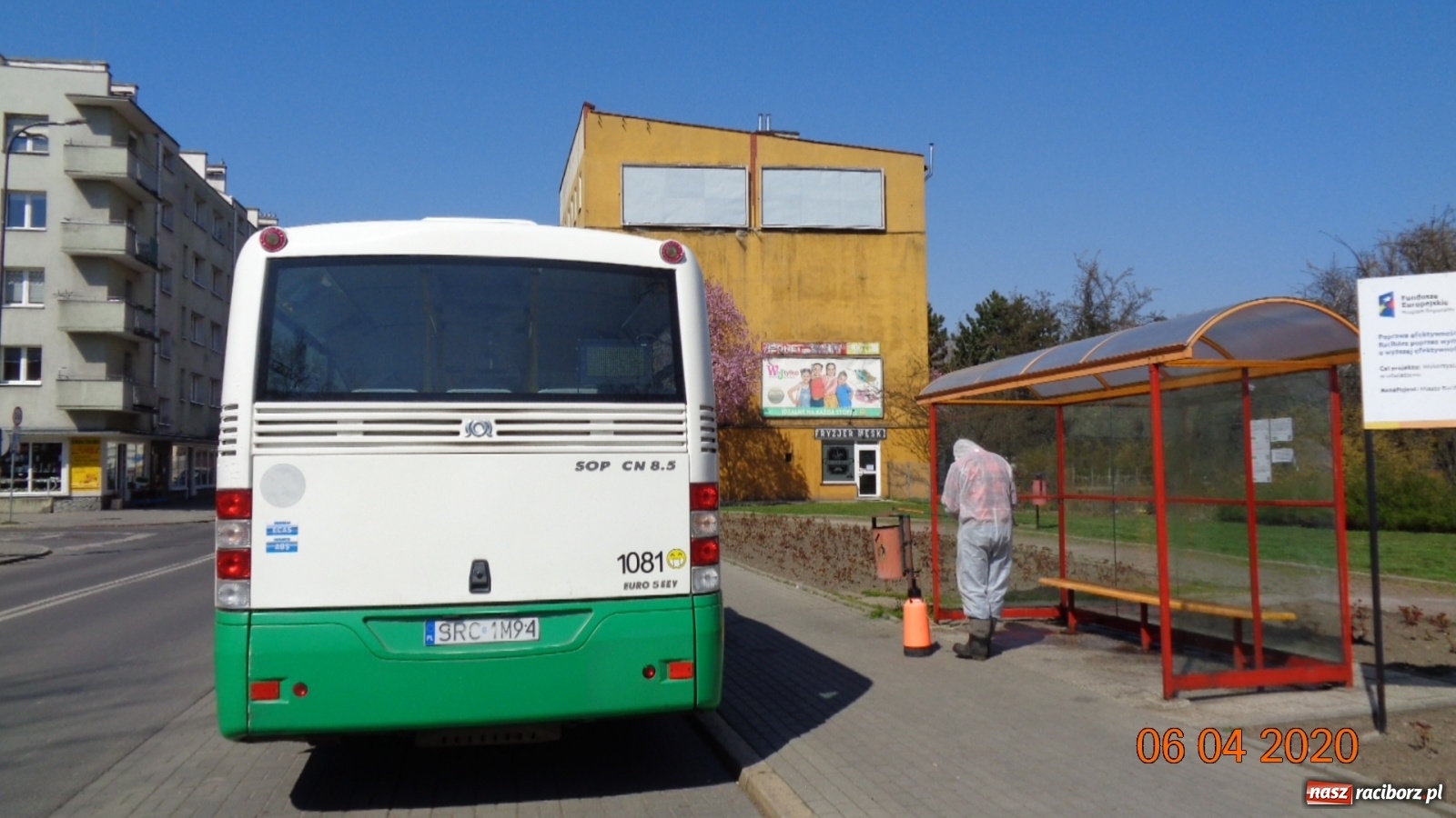 Zdjęcie w galerii na portalu naszraciborz.pl: PK dezynfekuje przystanki i pracuje nad nowym rozkładem jazdy autobusów  wiadomości z regionu