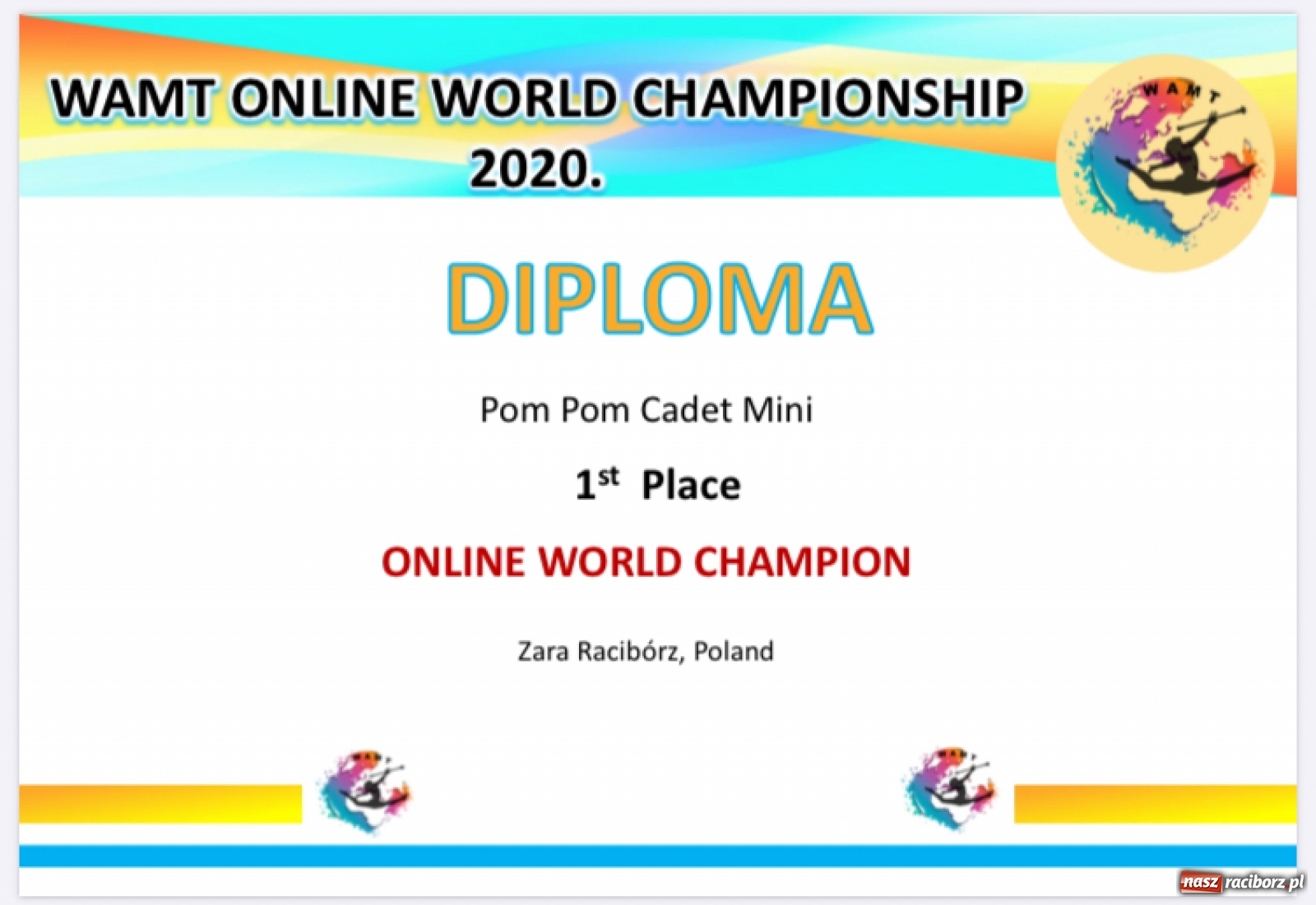 Zdjęcie w galerii na portalu naszraciborz.pl: Mażoretki Zary mistrzyniami świata online wiadomości z regionu