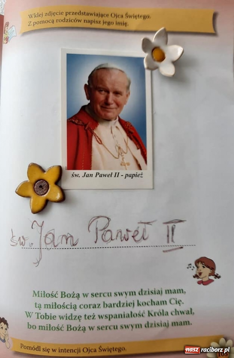 Zdjęcie w galerii na portalu naszraciborz.pl: Uczniowie ZSS uczcili setną rocznicę urodzin Papieża Polaka wiadomości z regionu