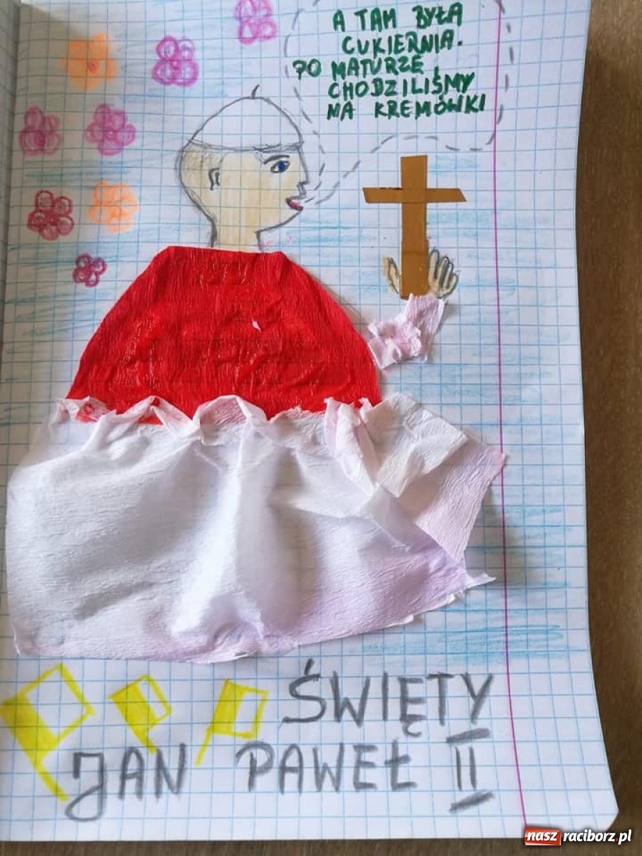 Zdjęcie w galerii na portalu naszraciborz.pl: Uczniowie ZSS uczcili setną rocznicę urodzin Papieża Polaka wiadomości z regionu