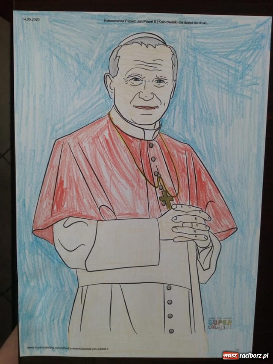 Zdjęcie w galerii na portalu naszraciborz.pl: Uczniowie ZSS uczcili setną rocznicę urodzin Papieża Polaka wiadomości z regionu