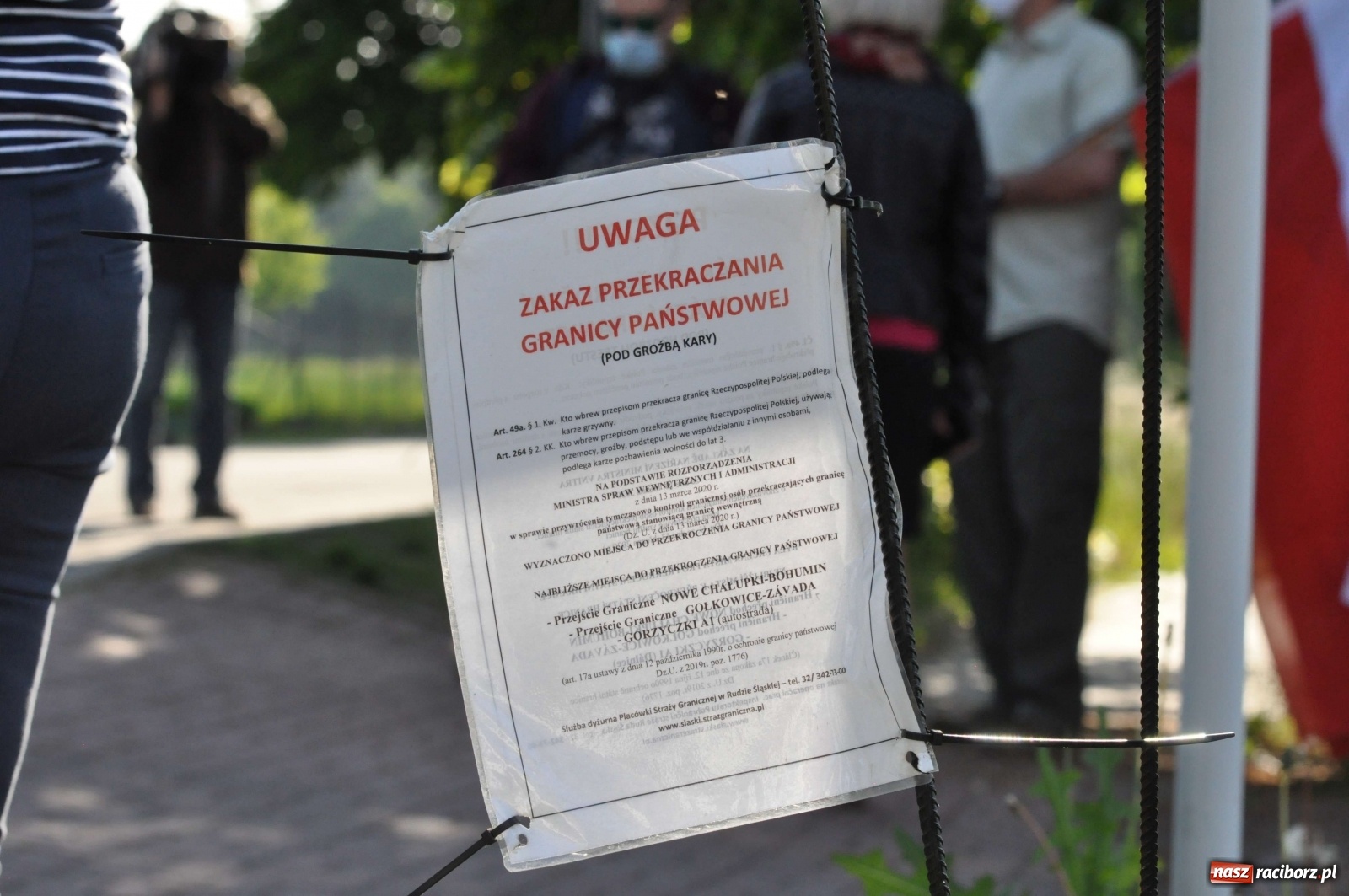 Zdjęcie w galerii na portalu naszraciborz.pl: Inicjatywa protestowała na przejściu Chałupki-Rudyszwałd-Šilheřovice [FOTO i WIDEO] wiadomości z regionu