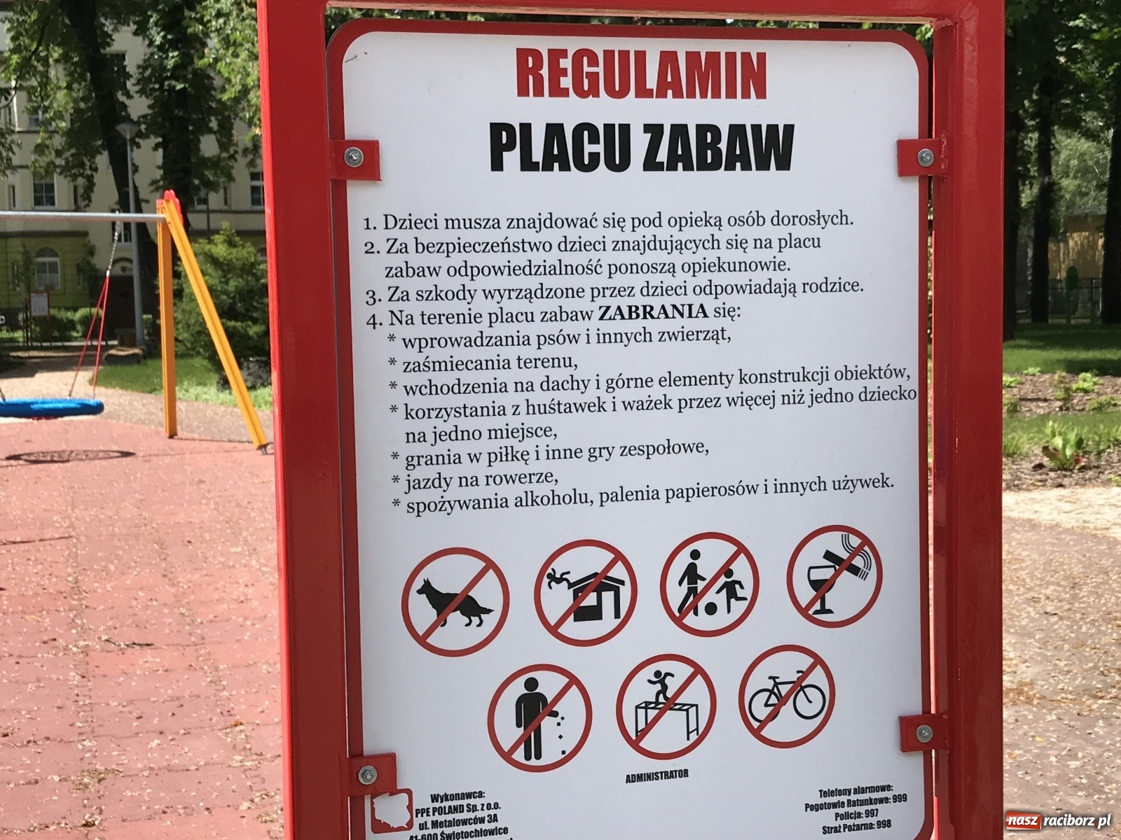 Zdjęcie w galerii na portalu naszraciborz.pl: Park Jordanowski otworzą z poślizgiem [FOTO] wiadomości z regionu