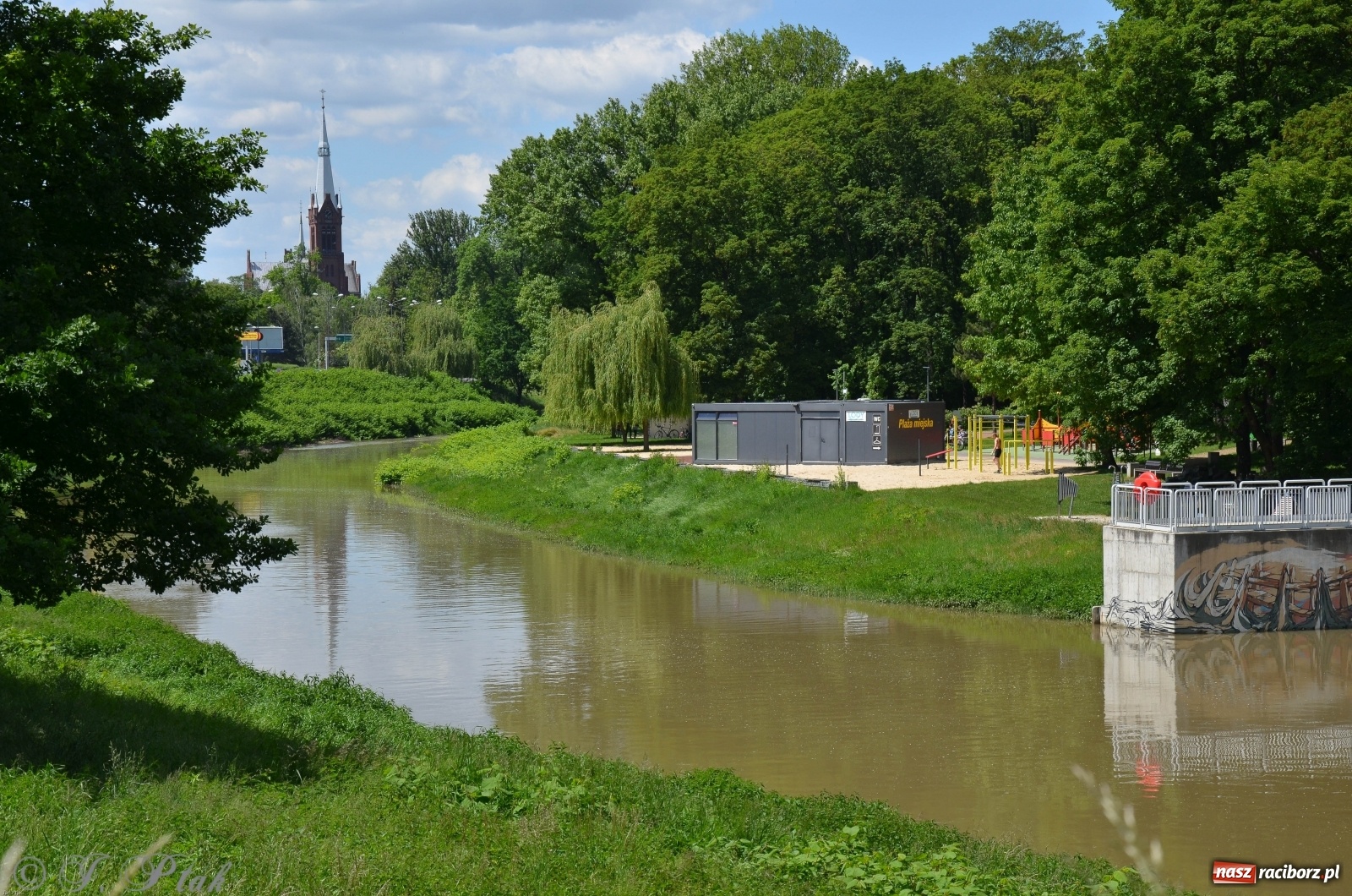 Zdjęcie w galerii na portalu naszraciborz.pl: Odra przekroczyła w Miedoni stan ostrzegawczy [FOTO] wiadomości z regionu
