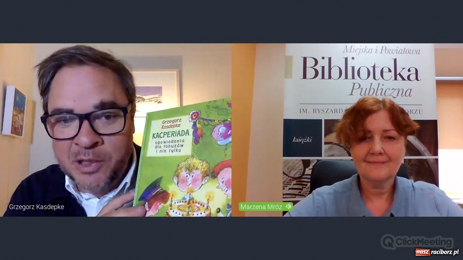 Zdjęcie w galerii na portalu naszraciborz.pl: Spotkanie z Grzegorzem Kasdepke prezentem raciborskiej biblioteki na Dzień Dziecka wiadomości z regionu