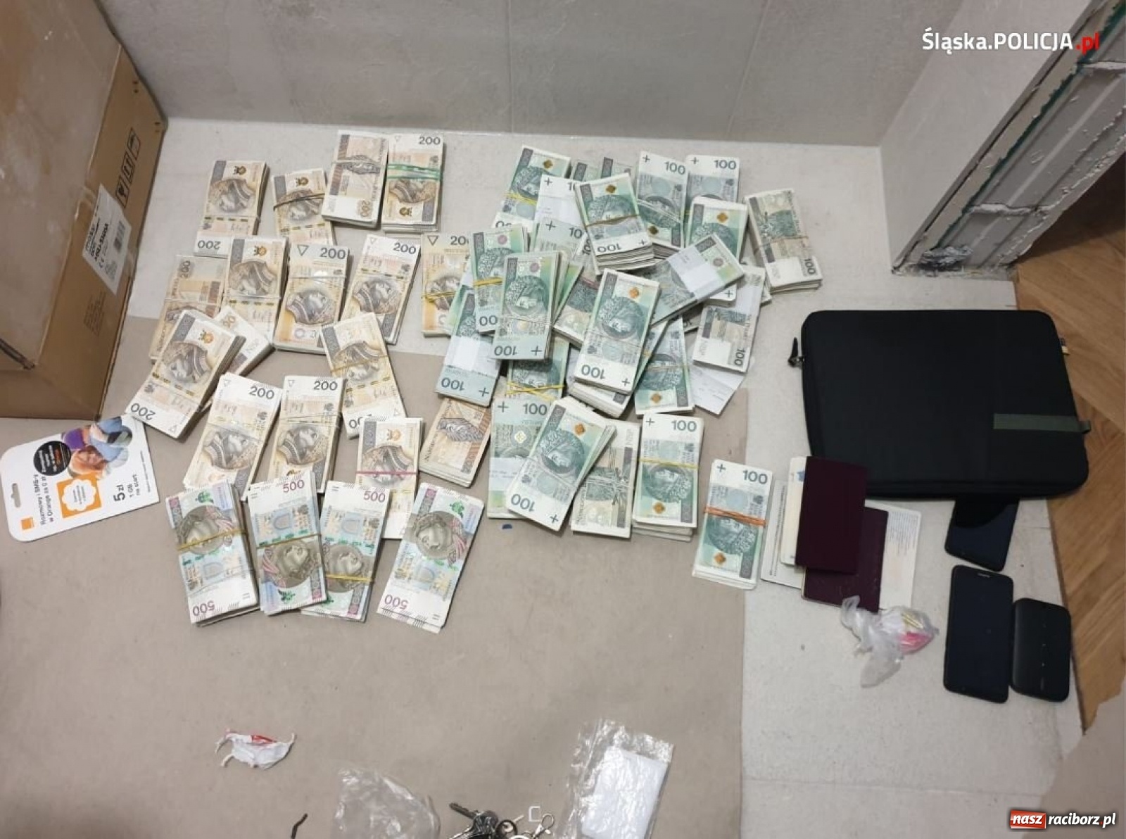 Zdjęcie w galerii na portalu naszraciborz.pl: Śląska policja zatrzymała członków międzynarodowego gangu wiadomości z regionu