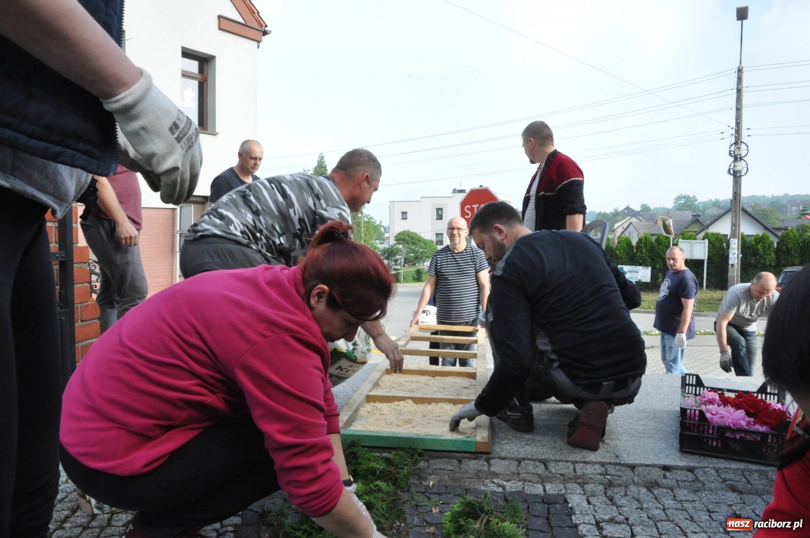Zdjęcie w galerii na portalu naszraciborz.pl: Brzezie wierne tradycji. Piękne dywany na Boże Ciało [FOTO] wiadomości z regionu