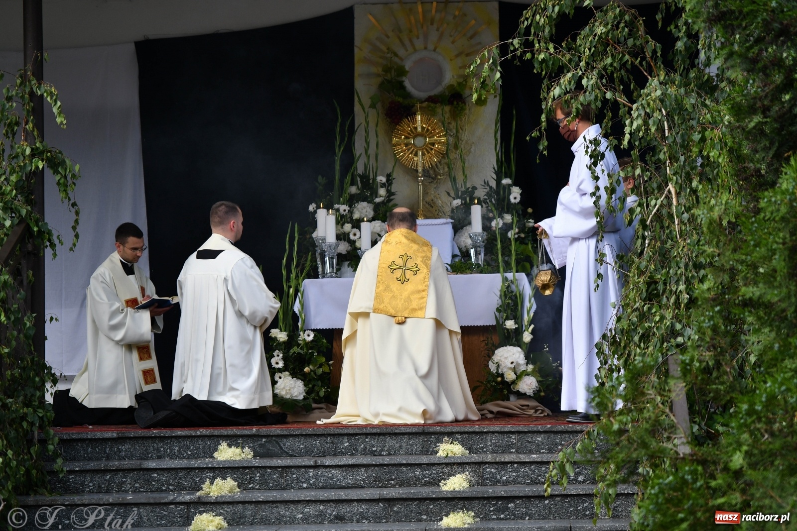 Zdjęcie w galerii na portalu naszraciborz.pl: Tak dziś przeżywano Boże Ciało w parafii Najświętszego Serca Pana Jezusa [FOTO i WIDEO]  wiadomości z regionu