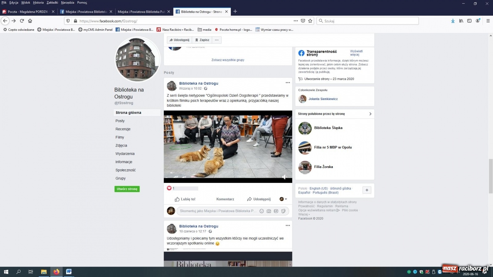 Zdjęcie w galerii na portalu naszraciborz.pl: Biblioteka na Ostrogu i przy Żorskiej online wiadomości z regionu